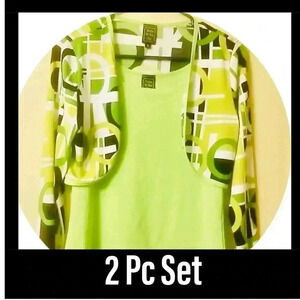 Women's 2 piece crop/tank top set